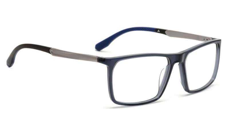 Armazón hombre color azul oscuro semitraslúcido