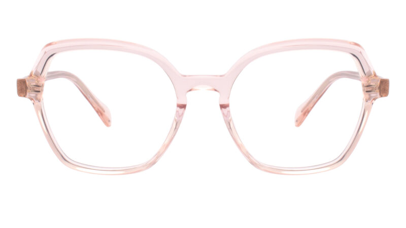 Armazón para mujer rosa traslúcido