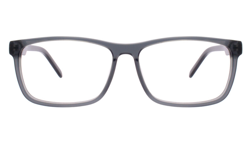 Armazón extra grande para hombre gris traslúcido