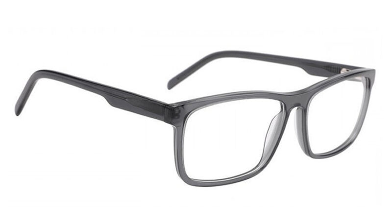 Armazón extra grande para hombre en gris traslúcido