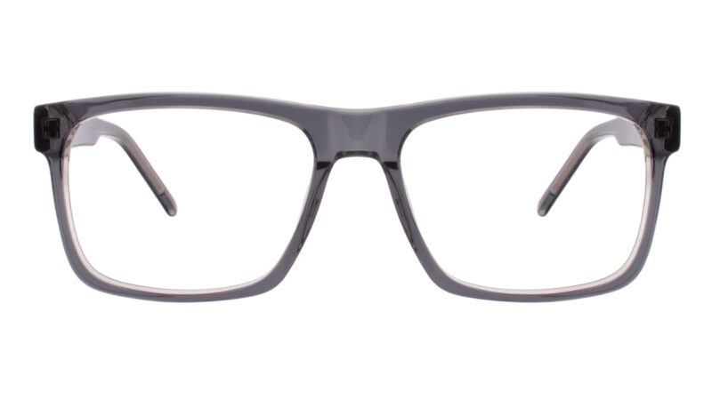 Armazón grande para hombre color gris traslúcido