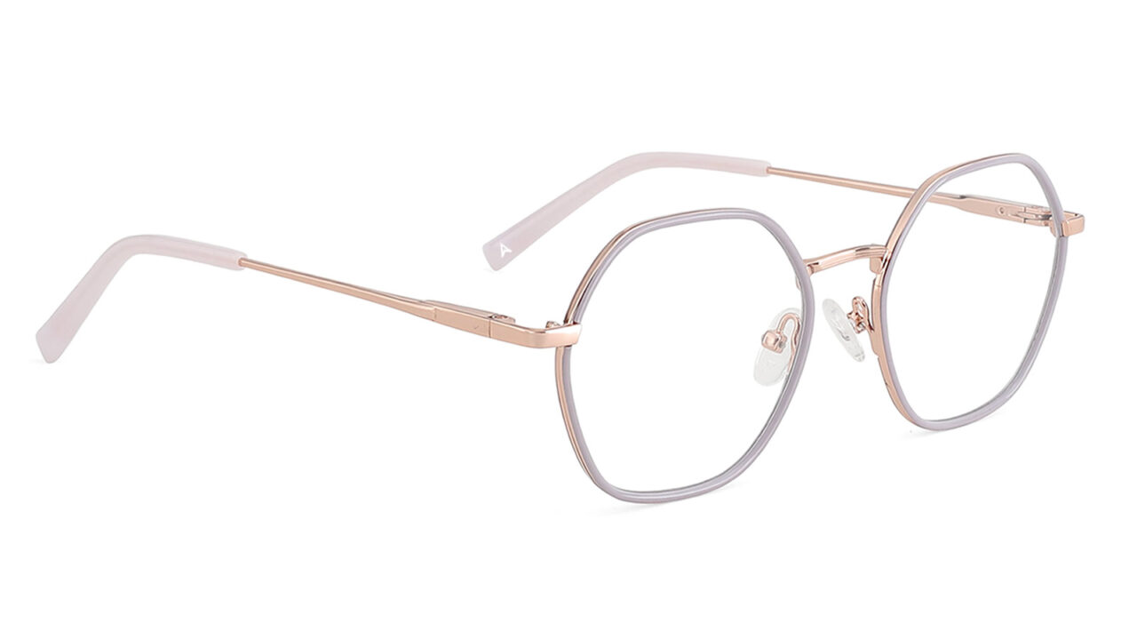Armazón de lentes hexagonal