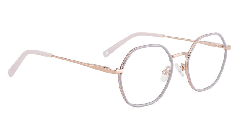 Armazón de lentes hexagonal