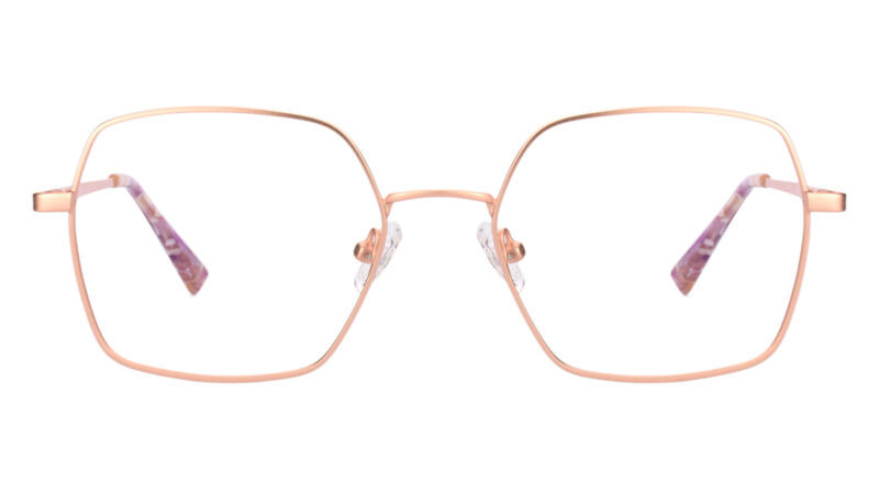 Armazon hexagonal en color dorado