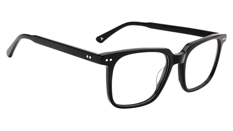 Armazón de acetato color negro unisex
