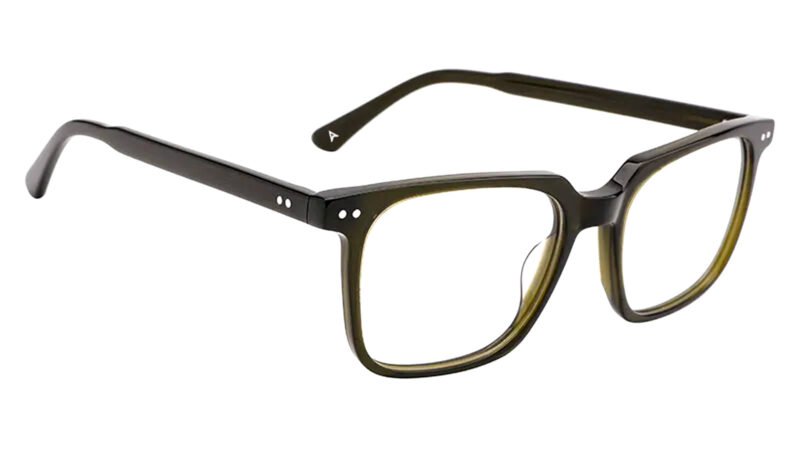 Armazón de acetato verde oscuro unisex