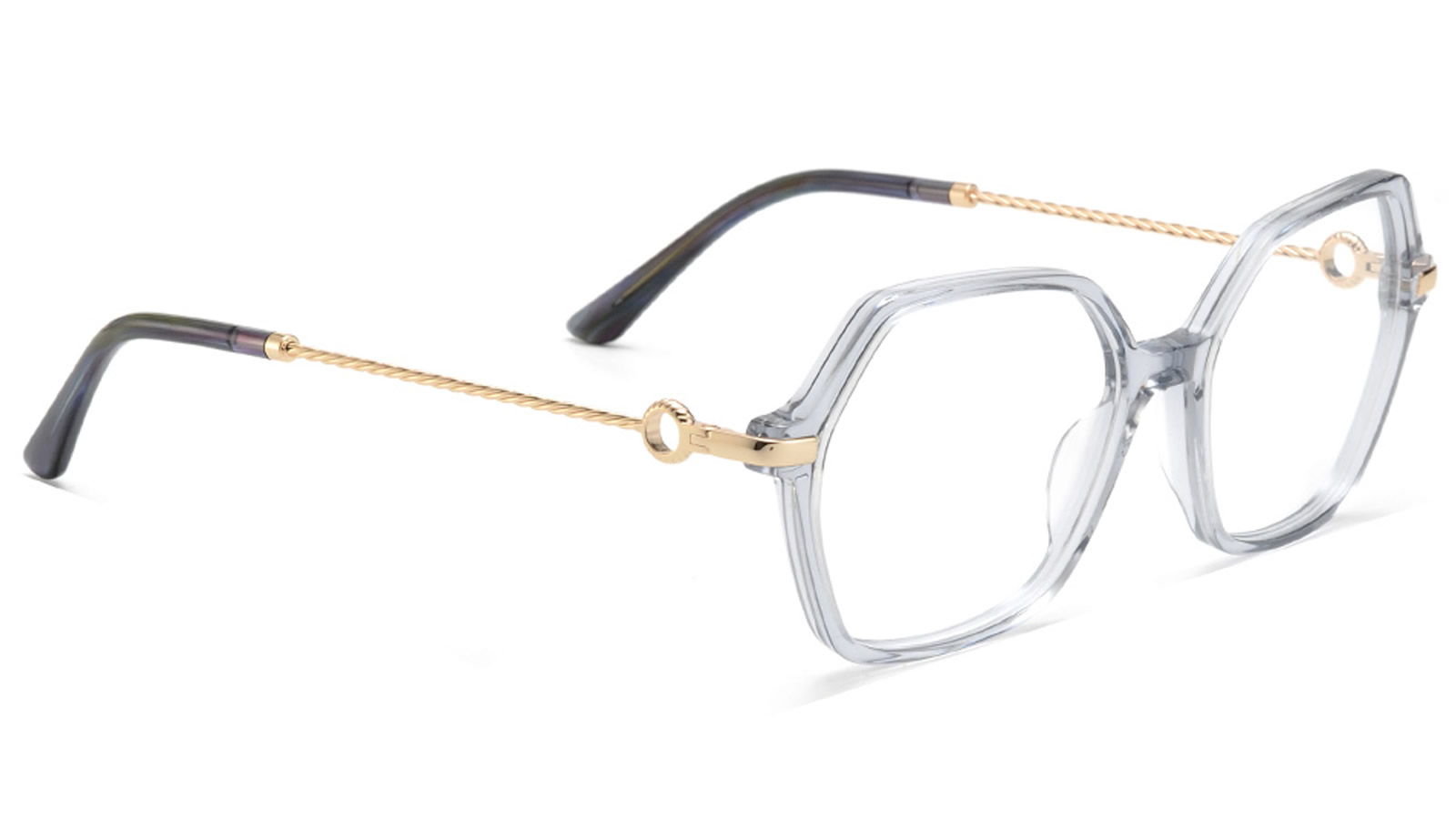 AE6206c1-02 Armazon de acetato traslucido para mujer