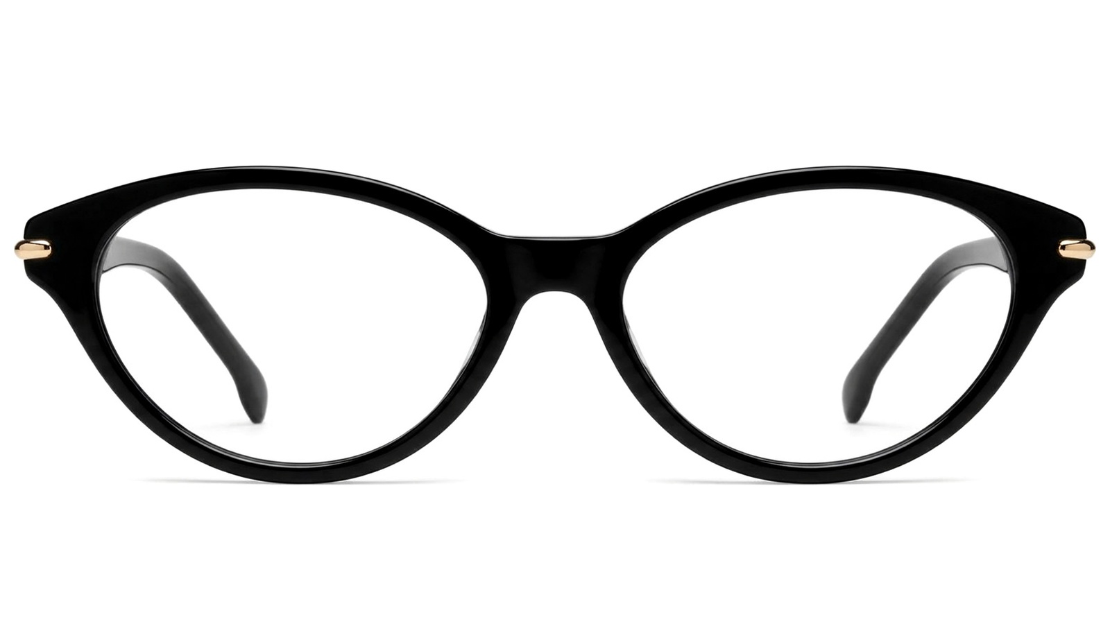 AE6395c1-01 Armazon de acetato negro para mujer
