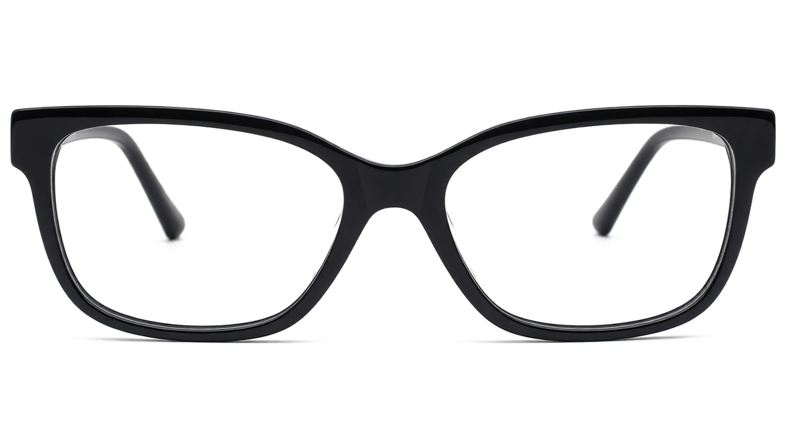 AE6474c! Armazon de acetato negro para mujer