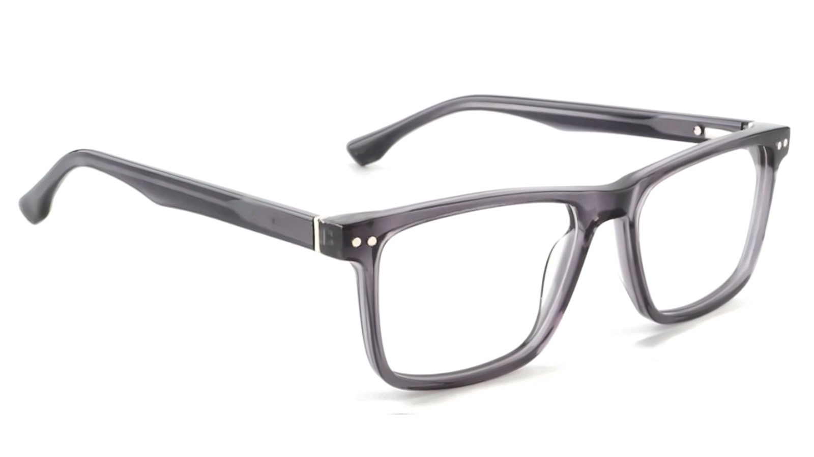 CO7513c3-02 Armazon de acetato gris traslucido unisex