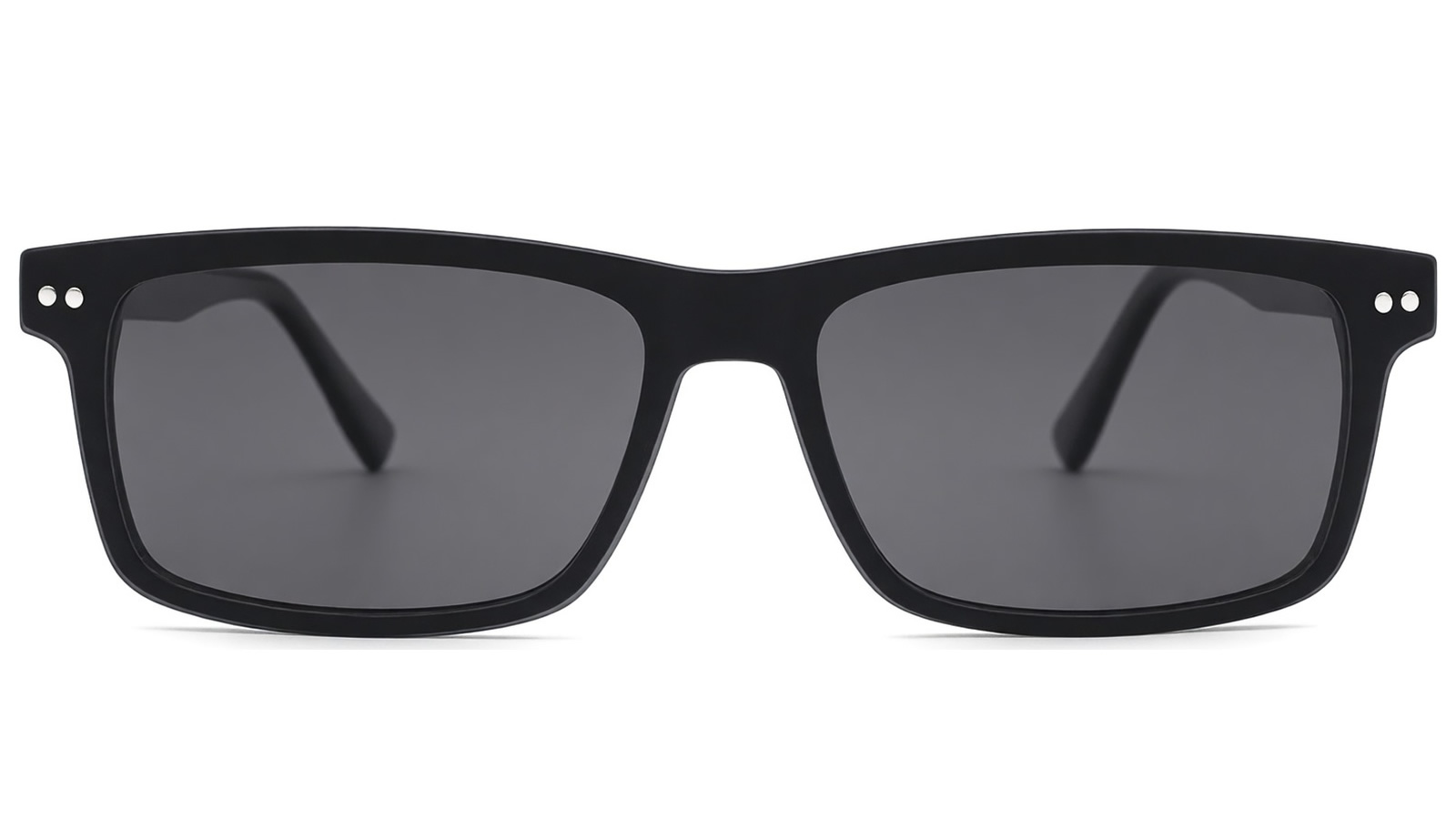 CO7518c1-00 Armazon de acetato negro con clip-on negro