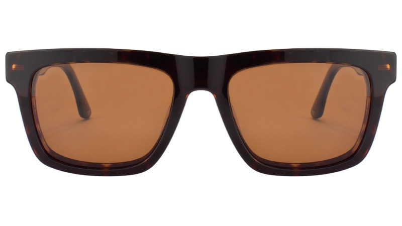 Armazon de acetato carey con clip-on cafe