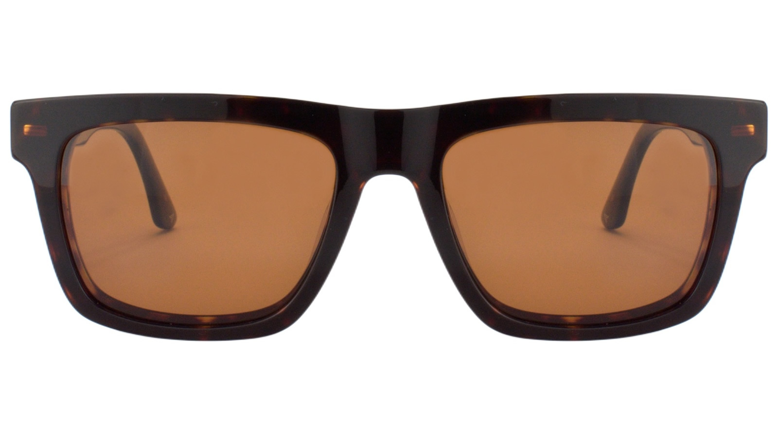 CO7803c2-00 Armazon de acetato carey con clip-on cafe
