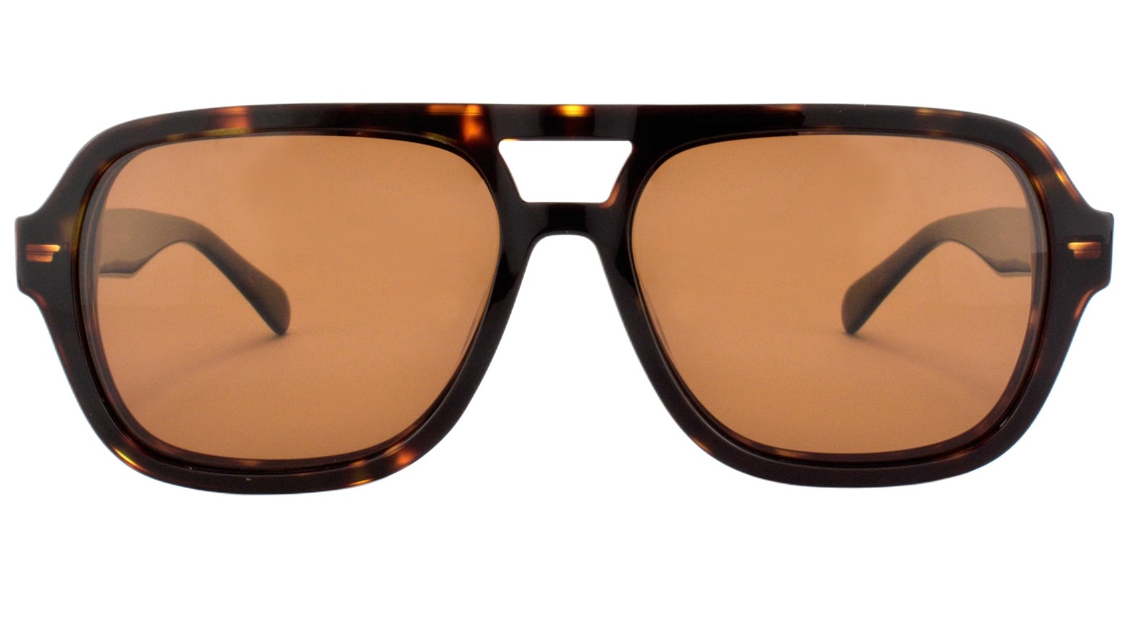 CO7808c2-00 Armazon de acetato carey con clip-on cafe