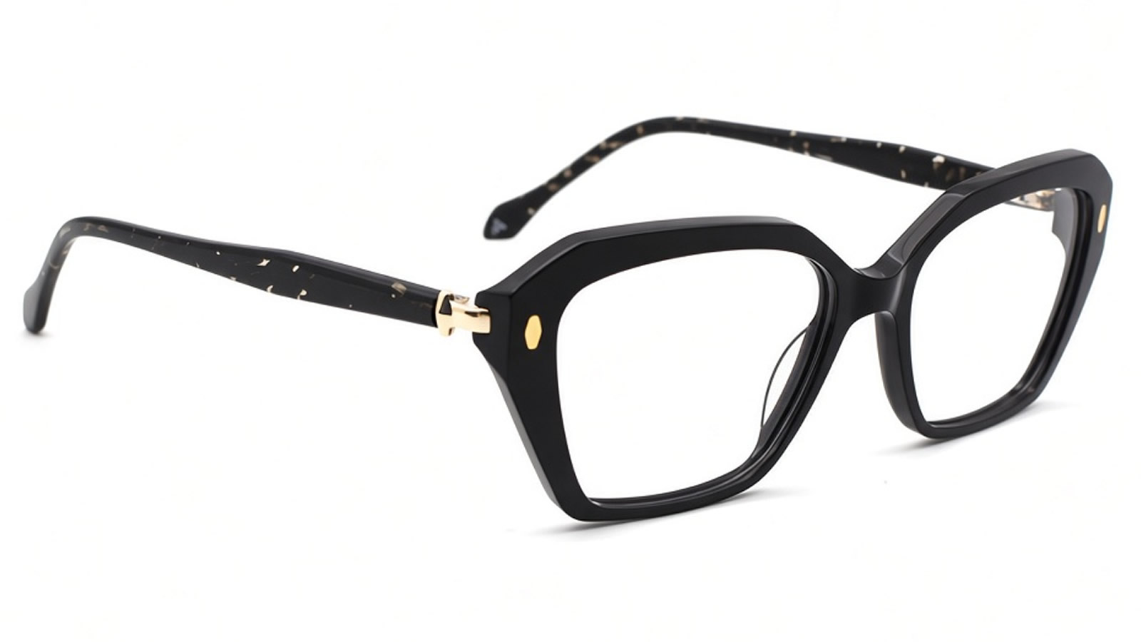 CO7815c1-02 Armazon de acetato negro para mujer