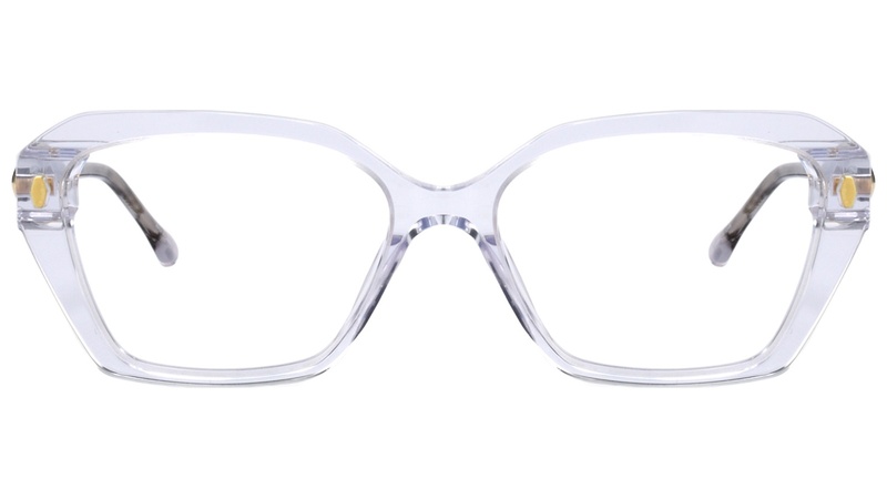 Armazon de acetato transparente para mujer