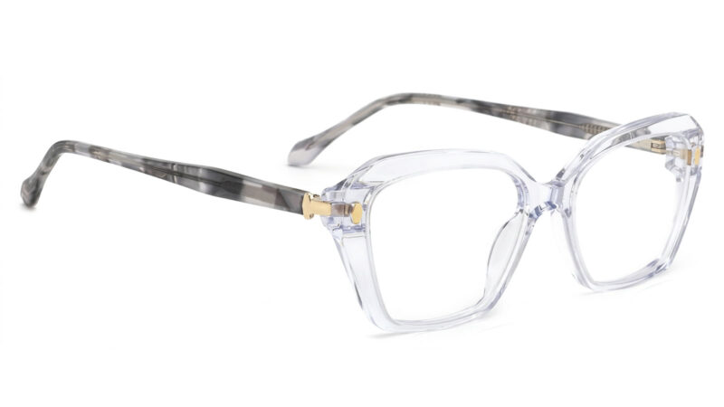 Armazon de acetato transparente