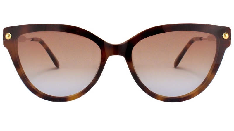 Armazon de acetato carey con clip-on cafe