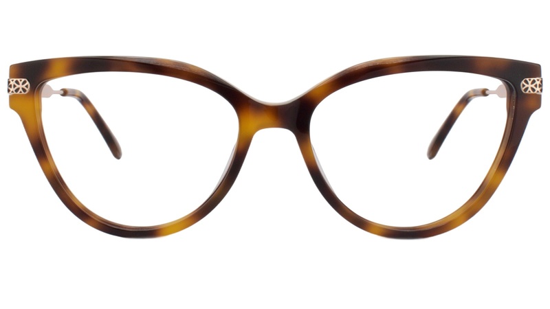 Armazon de acetato carey con clip-on