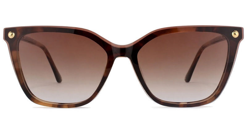 Armazon de acetato con clip-on para mujer