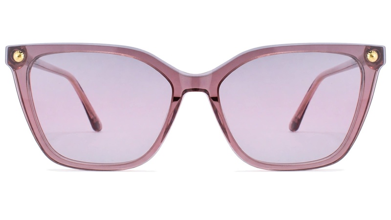 Armazon de acetato con clip-on para mujer