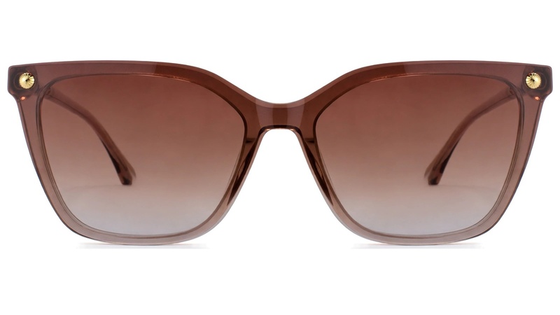 Armazon de acetato con clip-on para mujer