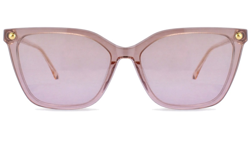 Armazon de acetato con clip-on para mujer