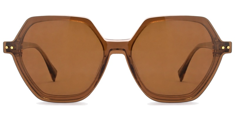 Armazon de acetato con clip-on para mujer