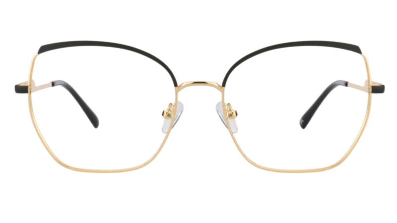 Armazón de mujer en metal dorado