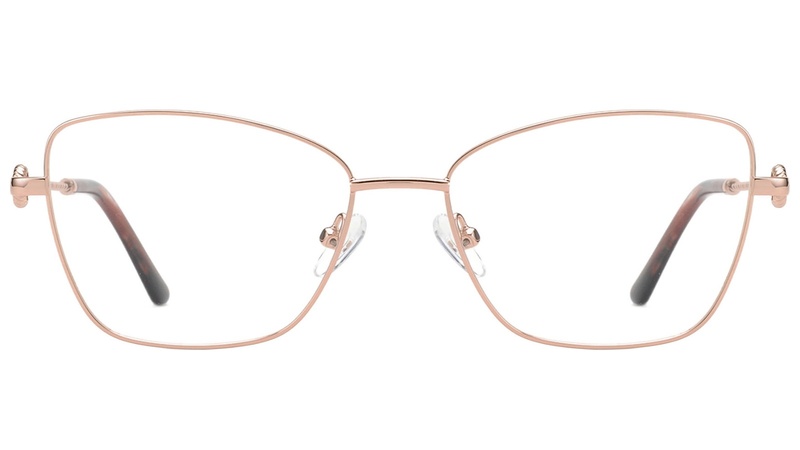 Armazón de metal color dorado rosado para Mujer