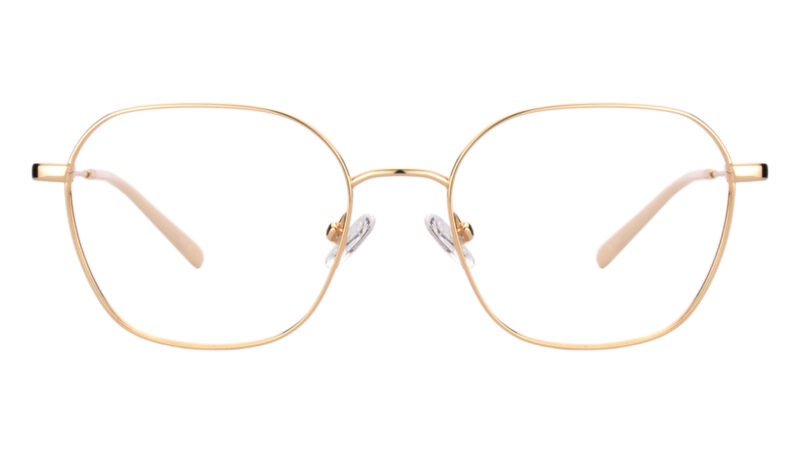 Armazón unisex de metal dorado