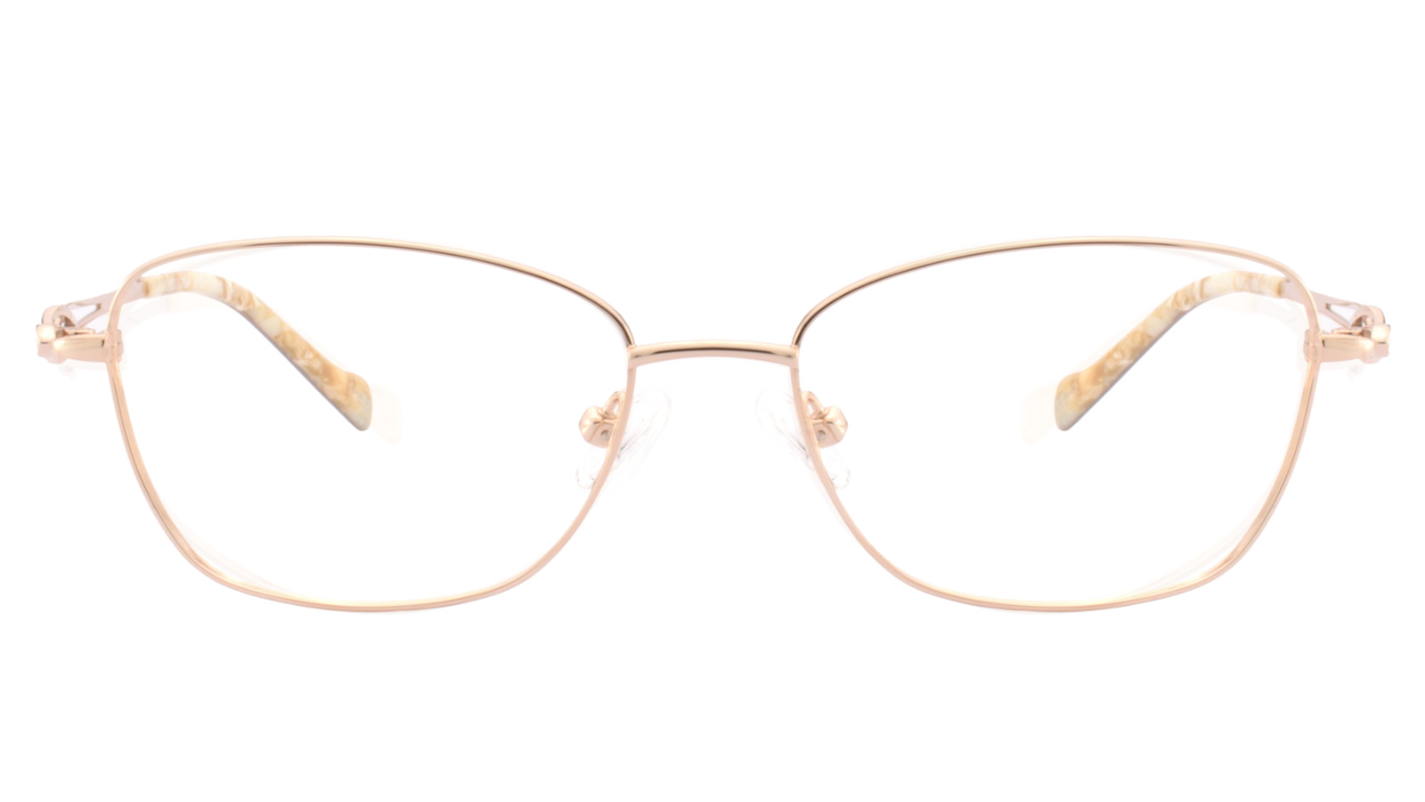 T1021c50-01 Armazón de Titanio para mujer en color dorado