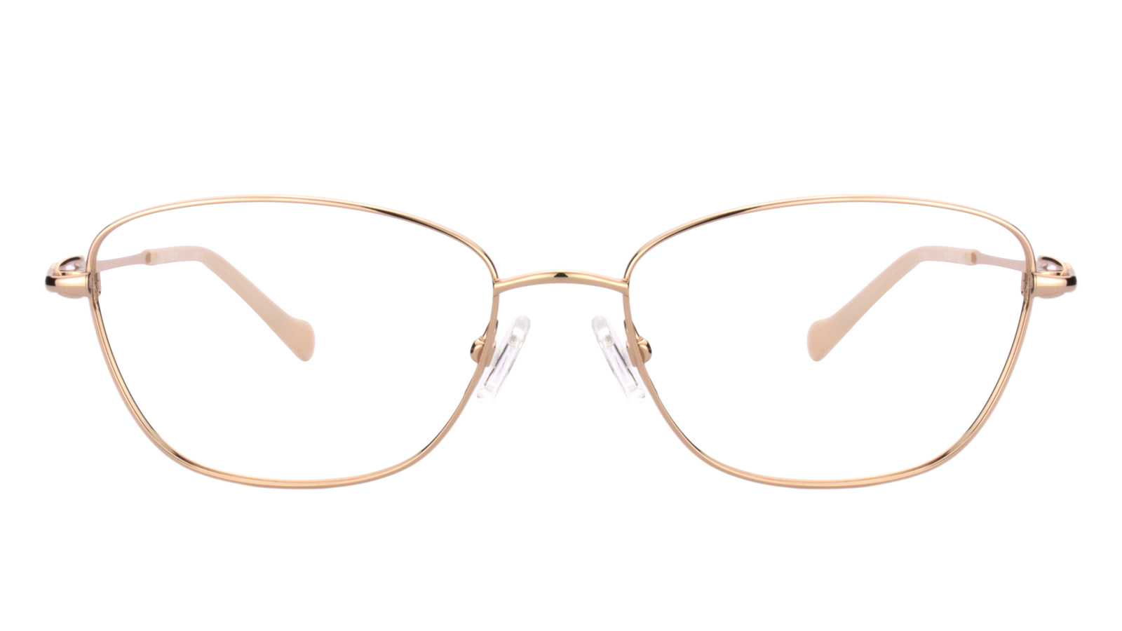 Armazón de mujer en metal dorado