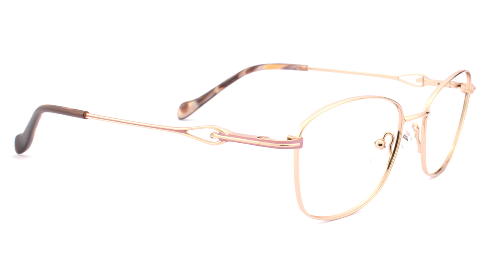 T8877c50-02 Armazón de titanio para mujer color dorado