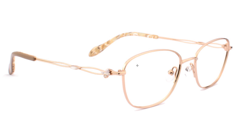 Armazón de titanio para mujer color dorado