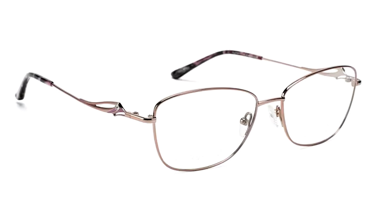 T8959c210-02 Armazón de titanio para mujer color café