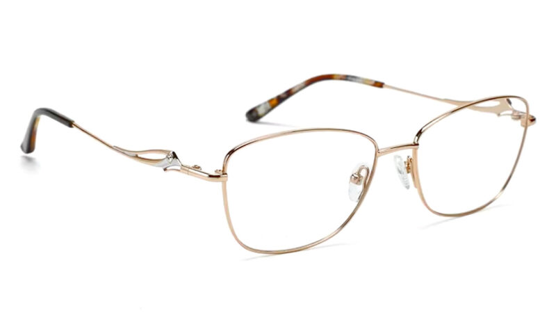 Armazón de titanio para mujer color dorado
