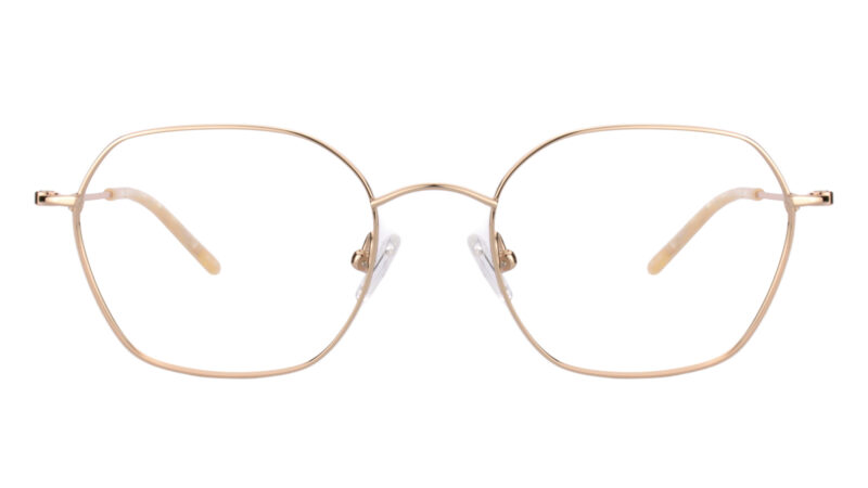 Armazón de mujer en metal dorado