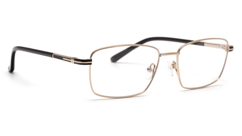 Armazón de hombre en color dorado con negro