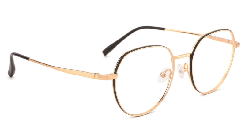 Armazón unisex de metal dorado