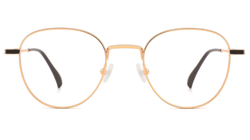 Armazon de lentes redondo metal moda