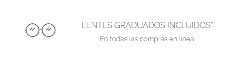 Lentes graduados incluidos